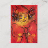 MET RODE RIBBON IN GOUDE SPARKLEN VISITEKAARTJE (Achterkant)