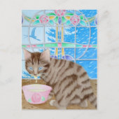 Met roem bedekte whiskers! briefkaart (Voorkant)