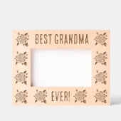 Met roos gegraveerde lijst voor oma's lijstjes (Voorkant)
