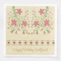 Met roze bloemige accenten