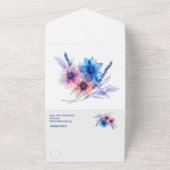 💍 met RSVP kaart Pastel Whispers Meadows (Buitenkant)