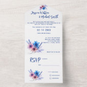 💍 met RSVP kaart Pastel Whispers Meadows (Binnen)