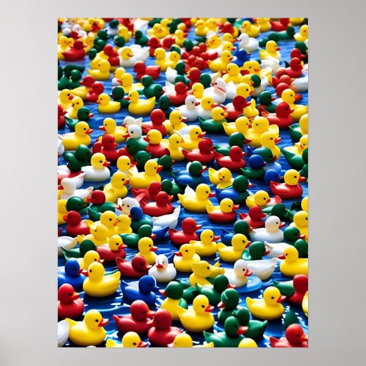 met rubberductie poster (Voorkant)