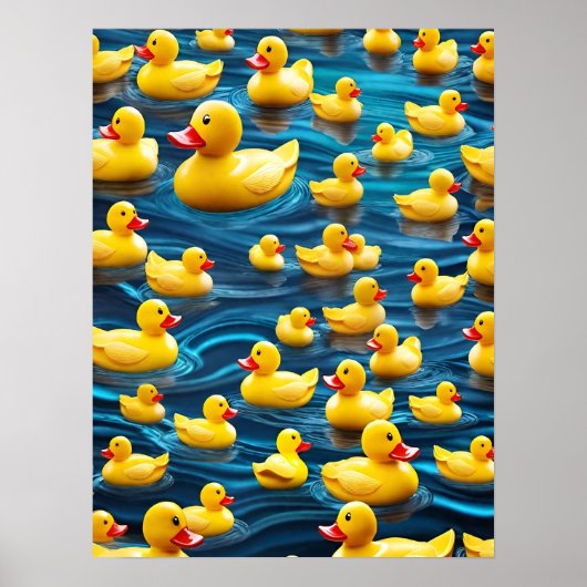 met rubberductie poster (Voorkant)