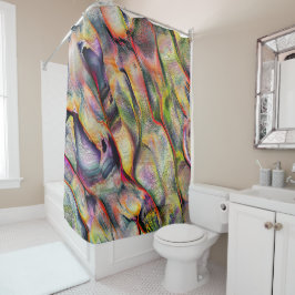 Met ruwheid en virtuele waterverf douchegordijn