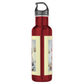 Met schattige muis eten bessen wildlife afbeelding waterfles  (Achterkant)