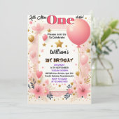 Met Schattigee Queen Little Miss Onederful 1e Verj Kaart (Staand voorkant)