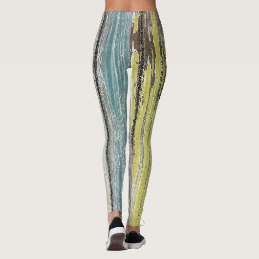 met schenkel bekleed hout leggings (Achterkant)