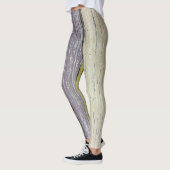 met schenkel bekleed hout leggings (Links)