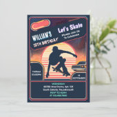 Met Scooter Jump Zone Skateboarden 13e Verjaardag Kaart (Staand voorkant)