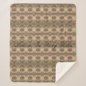 Met Script Typografie Sherpa Deken (Voorkant)