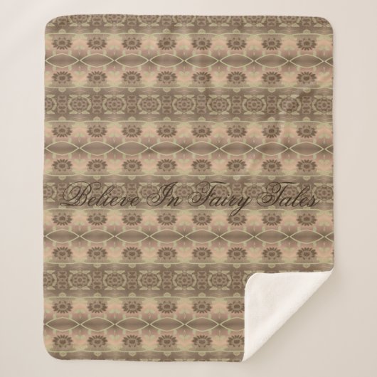 Met Script Typografie Sherpa Deken (Voorkant)