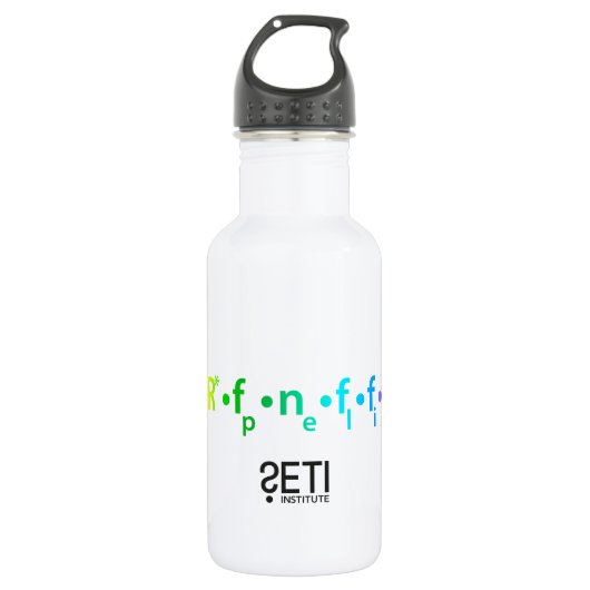 met SETI Logo Waterfles (Voorkant)
