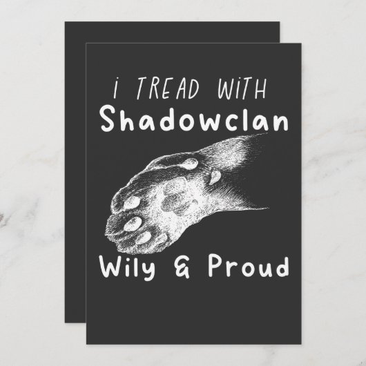 met shadowclan-pride-strijders kaart (Voorkant / Achterkant)