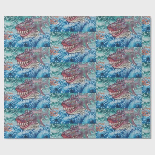 MET Shark! Cadeaupapier (Vlak)