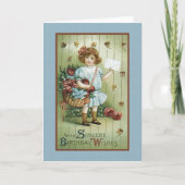 Met Sincere Birthday Wishes Kaart (Voorkant)