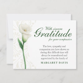 Met Sincere Gratitude Funeral Bedankt