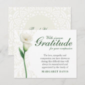 Met Sincere Gratitude Funeral Bedankt (Voorkant / Achterkant)