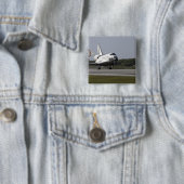 Met sleeplap zonder kop vierkante button 5,1 cm (In situ)