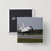 Met sleeplap zonder kop vierkante button 5,1 cm (Voorkant /achterkant)