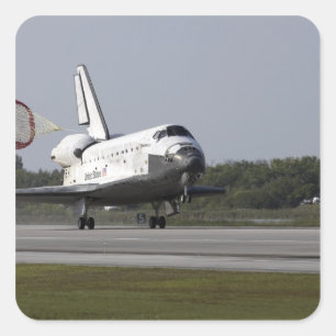 Met sleeplap zonder kop vierkante sticker