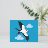 Met slibstaarten besmeurde vlieger briefkaart (Staand voorkant)