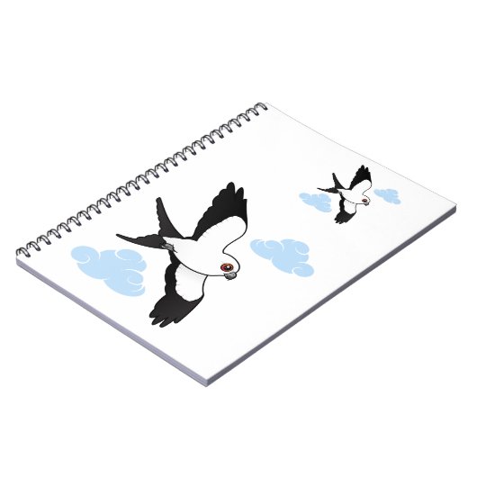 Met slibstaarten besmeurde vlieger notitieboek (Linkerzijde)