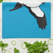 Met slibstaarten besmeurde vlieger theedoek (Gevouwen)