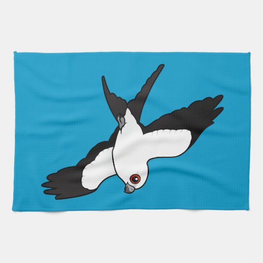 Met slibstaarten besmeurde vlieger theedoek (Horizontaal)