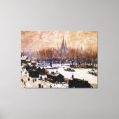 Met sneeuw bedekt Amsterdam Canvas Afdruk (Voorkant)