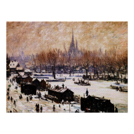 Met sneeuw bedekt Amsterdam Perfect Poster