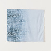 Met sneeuw bedekt bos met beukenspar in mist wandkleed (Voorkant (horizontaal))