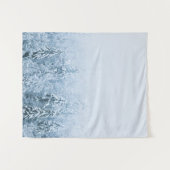 Met sneeuw bedekt bos met beukenspar in mist wandkleed (Voorkant (horizontaal))