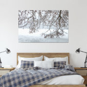 met sneeuw bedekt canvas afdruk (Insitu (Slaapkamer))