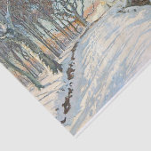 Met sneeuw bedekt landschap, Viggo Langer, ontkopp Tissuepapier (Detail)