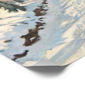 Met sneeuw bedekt landschap, Viggo Langer Poster (Hoek)