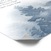 met sneeuw bedekt | Winter Mountain Wedding Zittin Poster (Hoek)