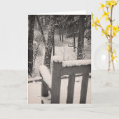 Met sneeuw bedekte banken kaart (Gele Bloem)