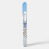 Met sneeuw bedekte berg onder de schitterende blau Case-Mate iPhone case (Achterkant / Links)