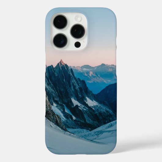 Met sneeuw bedekte berg onder heldere hemel Case-Mate iPhone case (Achterkant)