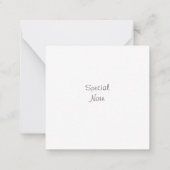 Met Sneeuw Bedekte Bomen Blauw Paarse Waterverfwas Notitiekaartje (Achterkant)