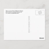 Met sneeuw bedekte bomen: horizontaal briefkaart (Achterkant)