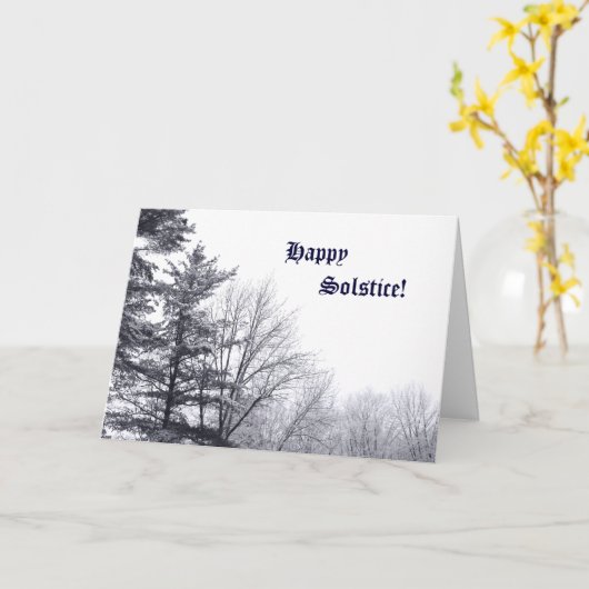 Met sneeuw bedekte bomen: horizontaal kaart (Gele Bloem)