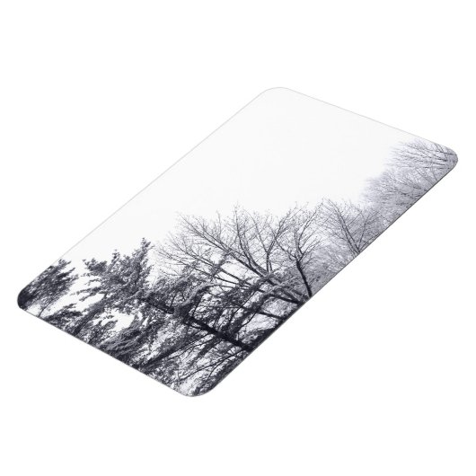 Met sneeuw bedekte bomen: horizontaal magneet (Linkerzijde)