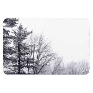 Met sneeuw bedekte bomen: Horizontaal Magneet