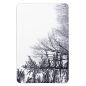 Met sneeuw bedekte bomen: horizontaal magneet (Verticaal)