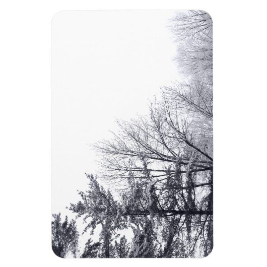 Met sneeuw bedekte bomen: horizontaal magneet (Verticaal)