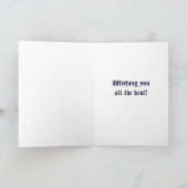 Met sneeuw bedekte bomen: verticaal feestdagen kaart (Binnen)