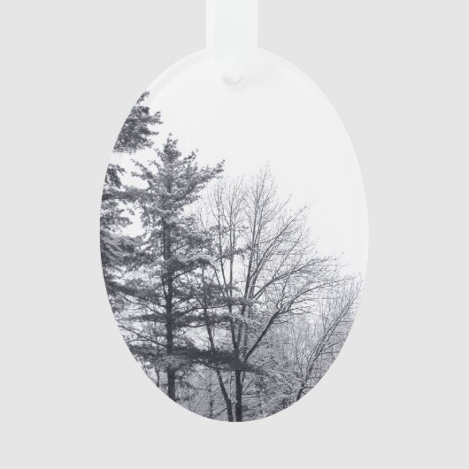 Met sneeuw bedekte bomen: verticaal ornament (voorkant)