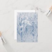 Met sneeuw bedekte bomen Winter Foto Kaart (Voorkant / Achterkant in situ)